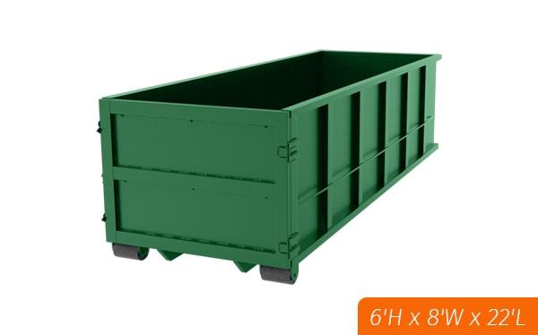 generally, we are able to deliver a thirty-yard dumpster within 24-48 hours